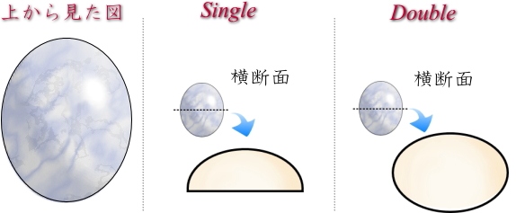 カボションカットの種類一覧図