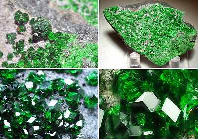 ウバロバイト Uvarovite 灰クロム柘榴石 組成 特徴 歴史 産地など宝石のスペックを写真や動画で学ぶ